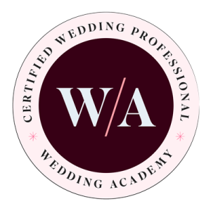 Certified Wedding Professional, International Academy of Wedding and Event Planning